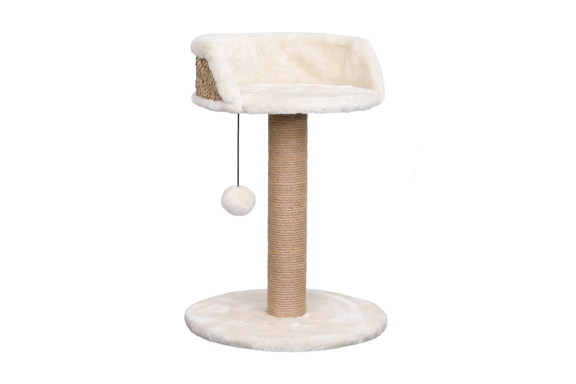 Kissan kiipeilypuu raapimispylväällä 49 cm meriheinä - Beige - Urheilu & vapaa-aika - Eläimille - Kissa - Kissojen kalusteet - Raapimispuu & kiipeilypuu