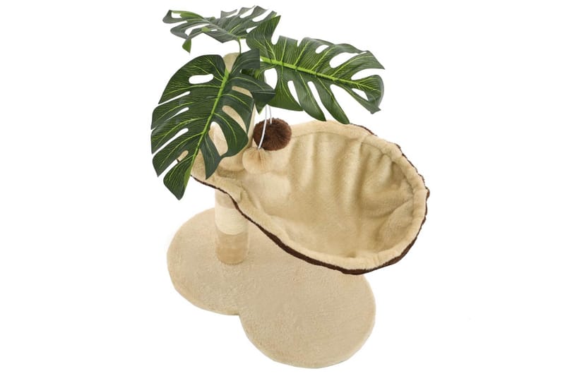 Kissan kiipeilypuu sisal-pylväällä 50 cm beige ja ruskea - Monivärinen - Urheilu & vapaa-aika - Eläimille - Kissa - Kissojen kalusteet
