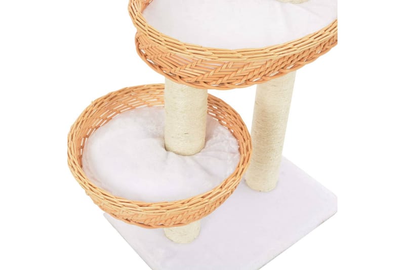 Kissan kiipeilypuu sisal-pylväällä luonnollinen paju - Ruskea - Urheilu & vapaa-aika - Eläimille - Kissa - Kissojen kalusteet