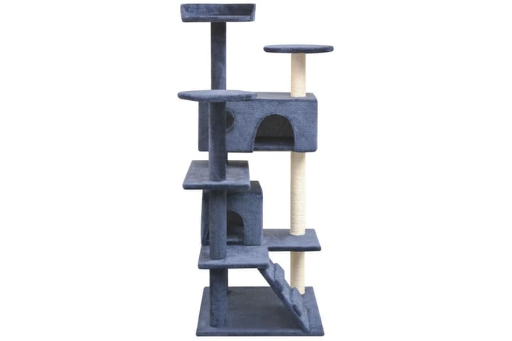 Kissan raapimispuu sisal-pylväillä 125 cm Tummansininen - Sininen - Kissojen kalusteet