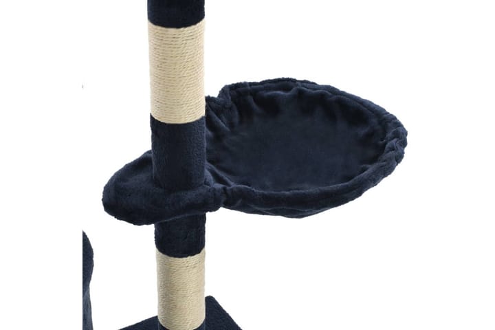 Kissan raapimispuu sisal-pylväillä 138 cm tummansininen - Sininen - Kissojen kalusteet