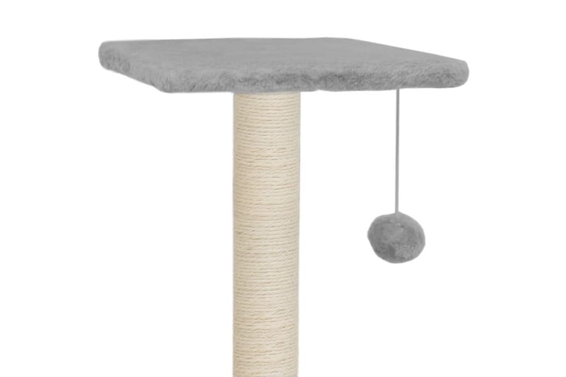 Kissan raapimispuu sisal-pylväillä 65 cm harmaa - Harmaa - Urheilu & vapaa-aika - Eläimille - Kissa - Kissojen kalusteet