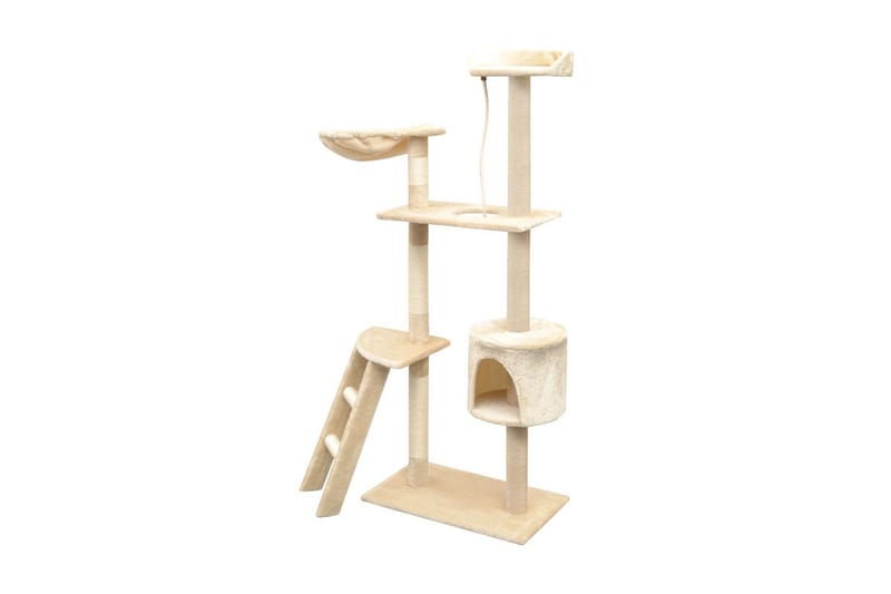 Kissan raapimispuu sisal-pylväillä 150 cm Beige - Beige - Urheilu & vapaa-aika - Eläimille - Kissa - Kissojen kalusteet