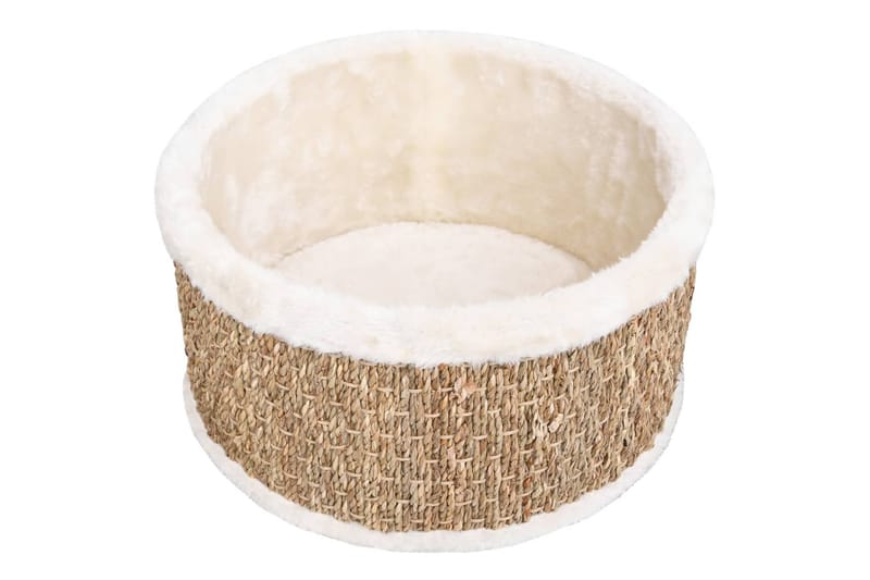 Pyöreä kissankori 36 cm meriheinä - Beige - Urheilu & vapaa-aika - Eläimille - Kissa - Kissojen kalusteet - Kissanpeti & kissan sänky