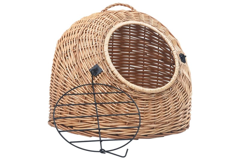 Kissan kuljetuskori 45x35x35 cm luonnollinen paju - Urheilu & vapaa-aika - Eläimille - Kissa - Kuljetuslaatikko & kantolaukku