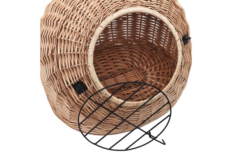 Kissan kuljetuskori 45x35x35 cm luonnollinen paju - Urheilu & vapaa-aika - Eläimille - Kissa - Kuljetuslaatikko & kantolaukku