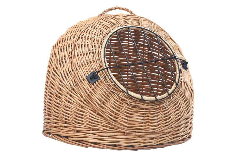 Kissan kuljetuskori 45x35x35 cm luonnollinen paju - Urheilu & vapaa-aika - Eläimille - Kissa - Kuljetuslaatikko & kantolaukku