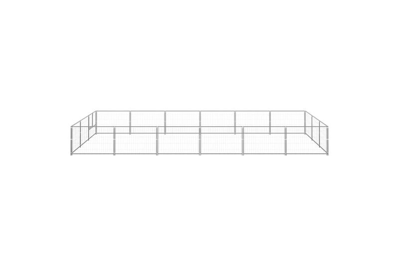 Koiranhäkki hopea 18 m² teräs - Hopea - Urheilu & vapaa-aika - Eläimille - Koira - Koirien kalusteet