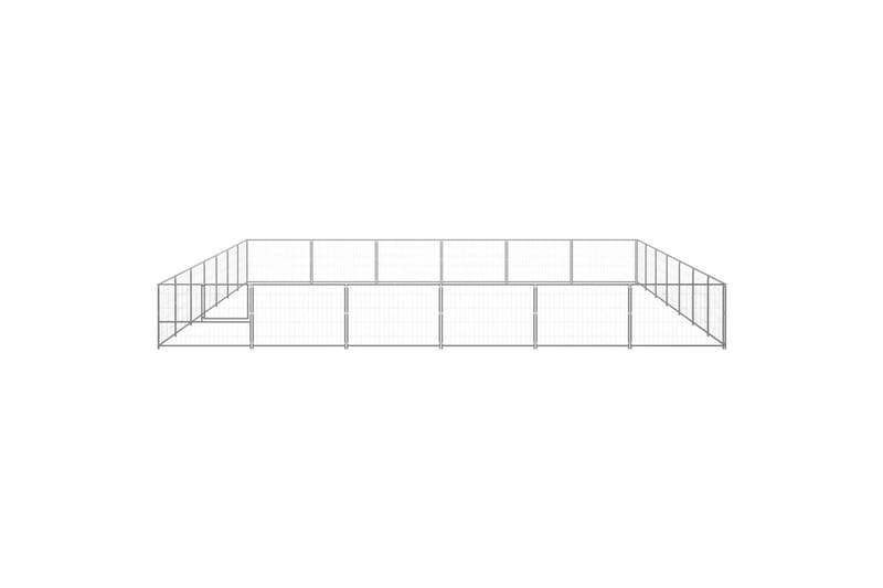 Koiranhäkki hopea 42 m² teräs - Hopea - Urheilu & vapaa-aika - Eläimille - Koira - Koiraportti & koira-aitaus
