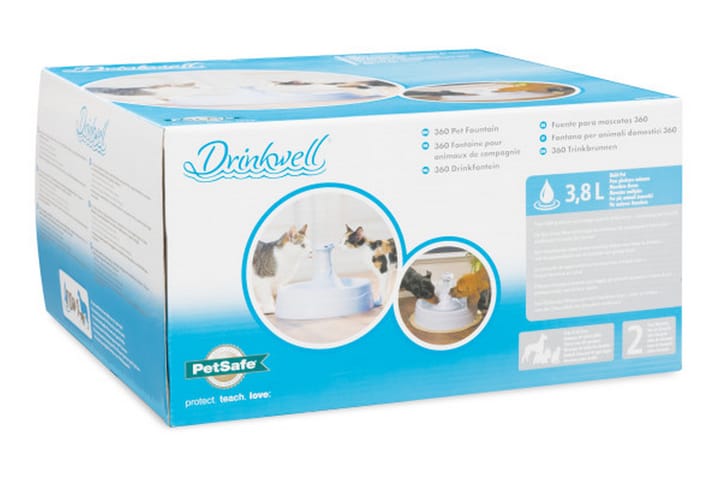 Lemmikin Juomalähde Drinkwell 360 Plastic 3,8 L Valkoinen - Petsafe - Koiran kuppi