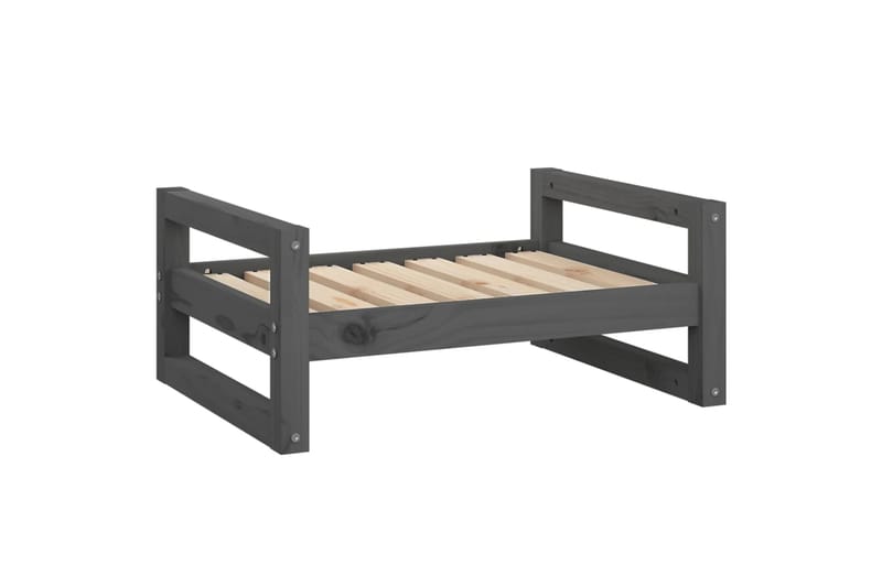 beBasic Koiransänky harmaa 65,5x50,5x28 cm täysi mänty - Harmaa - Urheilu & vapaa-aika - Eläimille - Koira - Koirien kalusteet - Koiran peti & koiran sänky