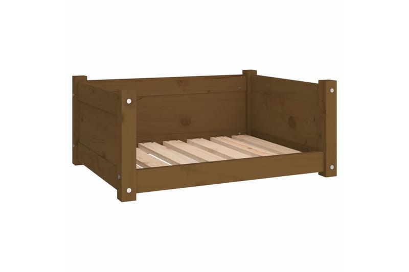 beBasic Koiransänky hunajanruskea 65,5x50,5x28 cm täysi mänty - Ruskea - Urheilu & vapaa-aika - Eläimille - Koira - Koirien kalusteet - Koiran peti & koiran sänky