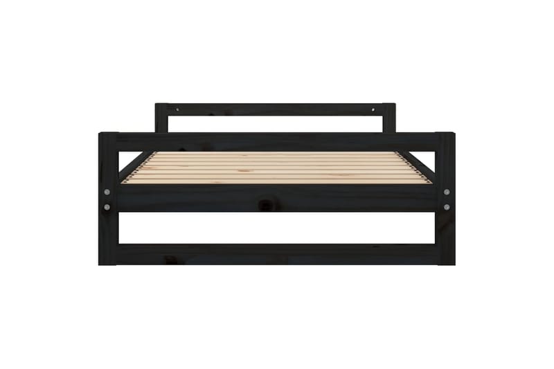 beBasic Koiransänky musta 105,5x75,5x28 cm täysi mänty - Musta - Urheilu & vapaa-aika - Eläimille - Koira - Koirien kalusteet - Koiran peti & koiran sänky