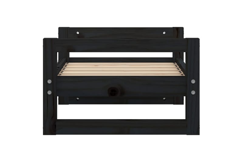 beBasic Koiransänky musta 55,5x45,5x28 cm täysi mänty - Musta - Urheilu & vapaa-aika - Eläimille - Koira - Koirien kalusteet - Koiran peti & koiran sänky