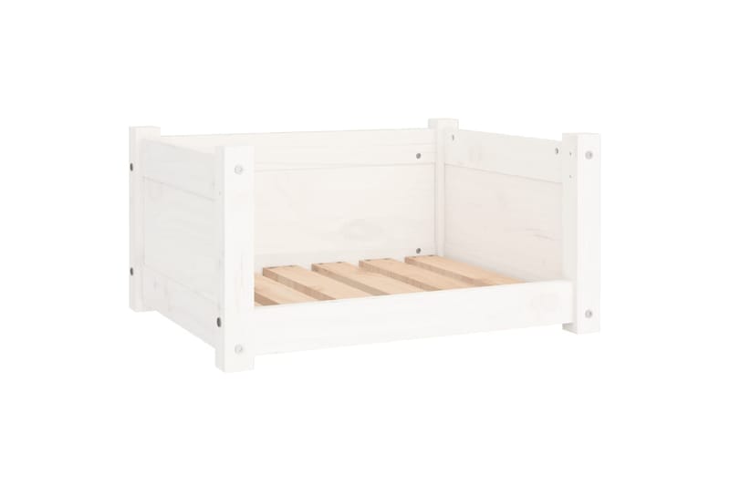 beBasic Koiransänky valkoinen 55,5x45,5x28 cm täysi mänty - Valkoinen - Urheilu & vapaa-aika - Eläimille - Koira - Koirien kalusteet - Koiran peti & koiran sänky