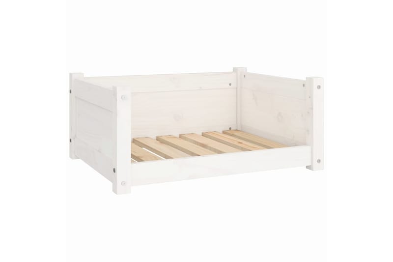 beBasic Koiransänky valkoinen 65,5x50,5x28 cm täysi mänty - Valkoinen - Urheilu & vapaa-aika - Eläimille - Koira - Koirien kalusteet - Koiran peti & koiran sänky