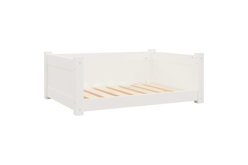 beBasic Koiransänky valkoinen 75,5x55,5x28 cm täysi mänty - Valkoinen - Urheilu & vapaa-aika - Eläimille - Koira - Koirien kalusteet - Koiran peti & koiran sänky