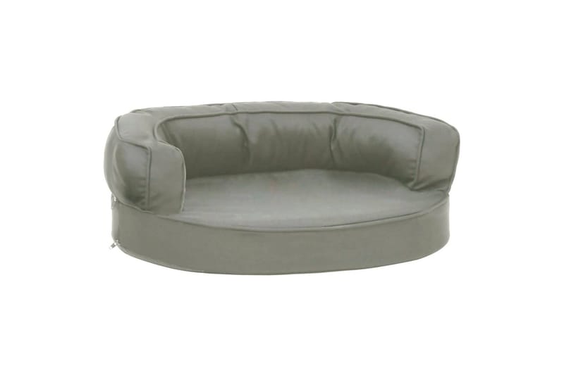 Ergonominen koiransängyn patja 60x42 cm pellavatyyli harmaa - Harmaa - Urheilu & vapaa-aika - Eläimille - Koira - Koirien kalusteet - Koiran peti & koiran sänky