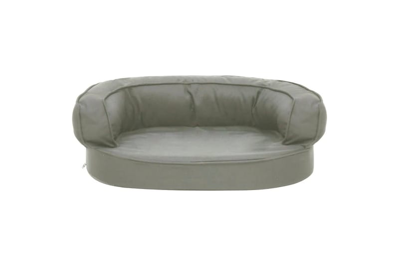Ergonominen koiransängyn patja 60x42 cm pellavatyyli harmaa - Harmaa - Urheilu & vapaa-aika - Eläimille - Koira - Koirien kalusteet - Koiran peti & koiran sänky