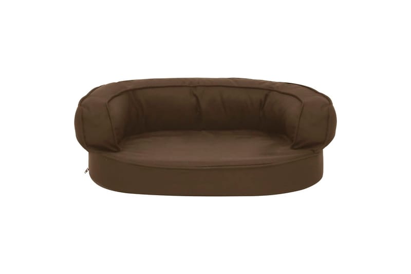 Ergonominen koiransängyn patja 60x42 cm pellavatyyli ruskea - Ruskea - Urheilu & vapaa-aika - Eläimille - Koira - Koirien kalusteet - Koiran peti & koiran sänky