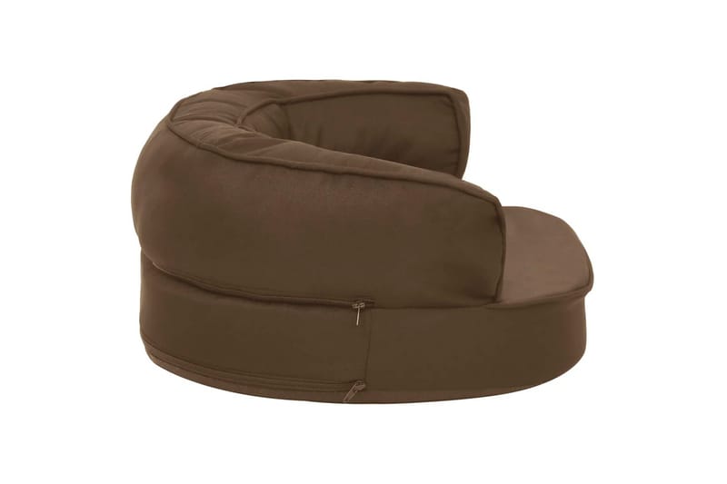Ergonominen koiransängyn patja 60x42 cm pellavatyyli ruskea - Ruskea - Urheilu & vapaa-aika - Eläimille - Koira - Koirien kalusteet - Koiran peti & koiran sänky