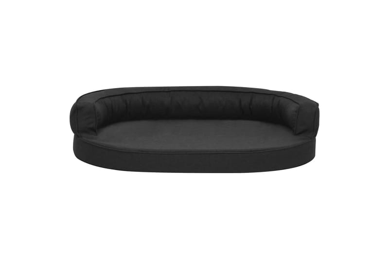 Ergonominen koiransängyn patja 75x53 cm pellavatyyli musta - Musta - Urheilu & vapaa-aika - Eläimille - Koira - Koirien kalusteet - Koiran peti & koiran sänky