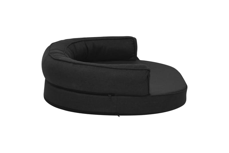 Ergonominen koiransängyn patja 75x53 cm pellavatyyli musta - Musta - Urheilu & vapaa-aika - Eläimille - Koira - Koirien kalusteet - Koiran peti & koiran sänky