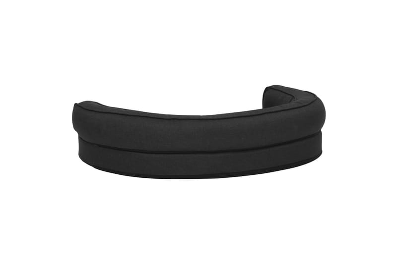 Ergonominen koiransängyn patja 75x53 cm pellavatyyli musta - Musta - Urheilu & vapaa-aika - Eläimille - Koira - Koirien kalusteet - Koiran peti & koiran sänky