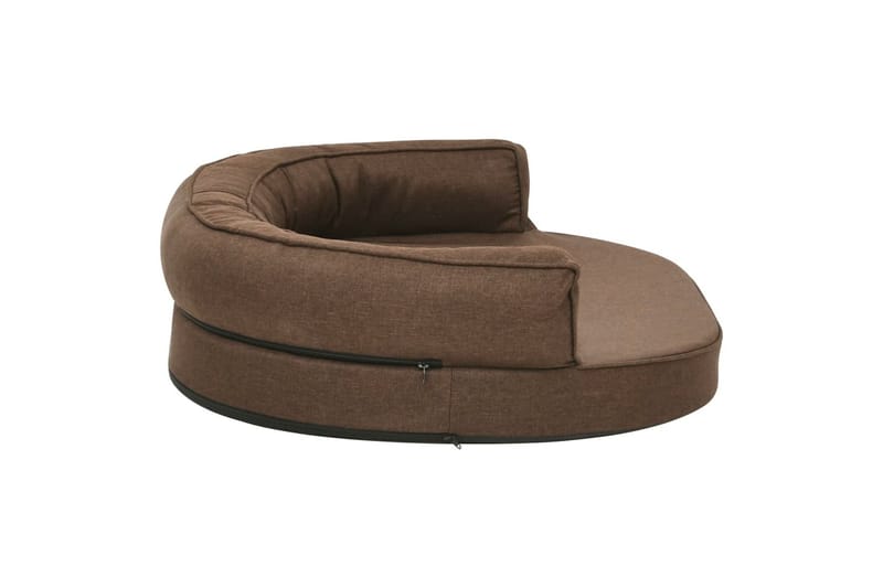 Ergonominen koiransängyn patja 75x53 cm pellavatyyli ruskea - Ruskea - Urheilu & vapaa-aika - Eläimille - Koira - Koirien kalusteet - Koiran peti & koiran sänky