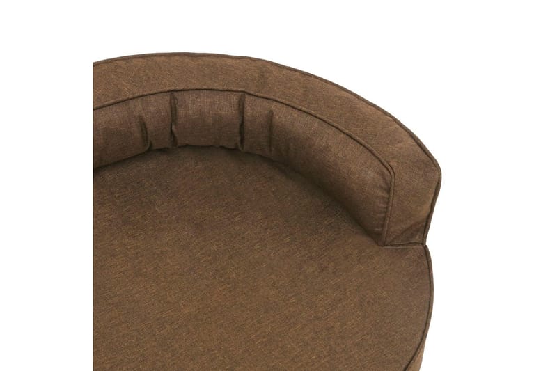 Ergonominen koiransängyn patja 75x53 cm pellavatyyli ruskea - Ruskea - Urheilu & vapaa-aika - Eläimille - Koira - Koirien kalusteet - Koiran peti & koiran sänky
