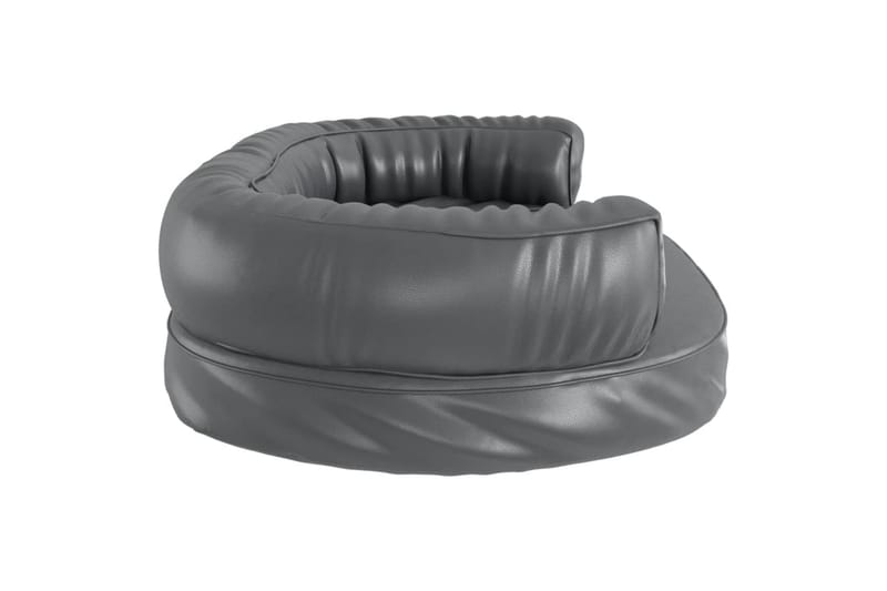 Ergonominen vaahtomuovi koiransänky harmaa 88x65 cm keinonah - Harmaa - Urheilu & vapaa-aika - Eläimille - Koira - Koirien kalusteet - Koiran peti & koiran sänky