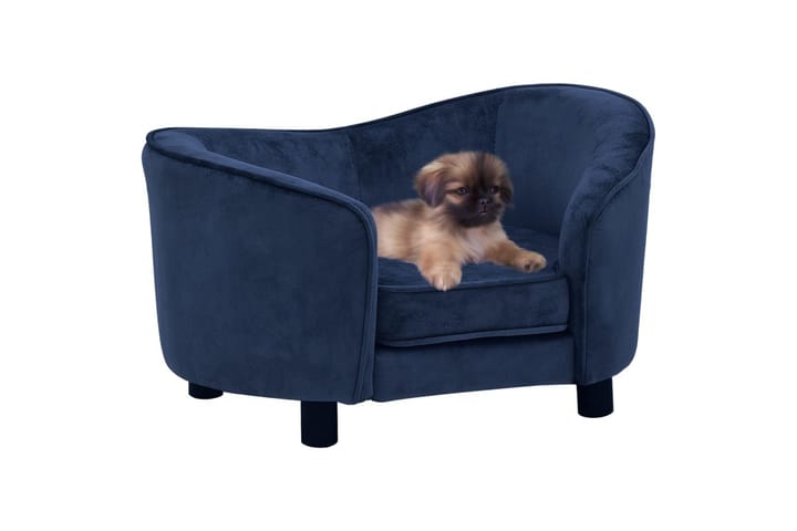 Koiran sohva sininen 69x49x40 cm plyysi - Sininen - Koiran peti & koiran sänky - Koirien kalusteet