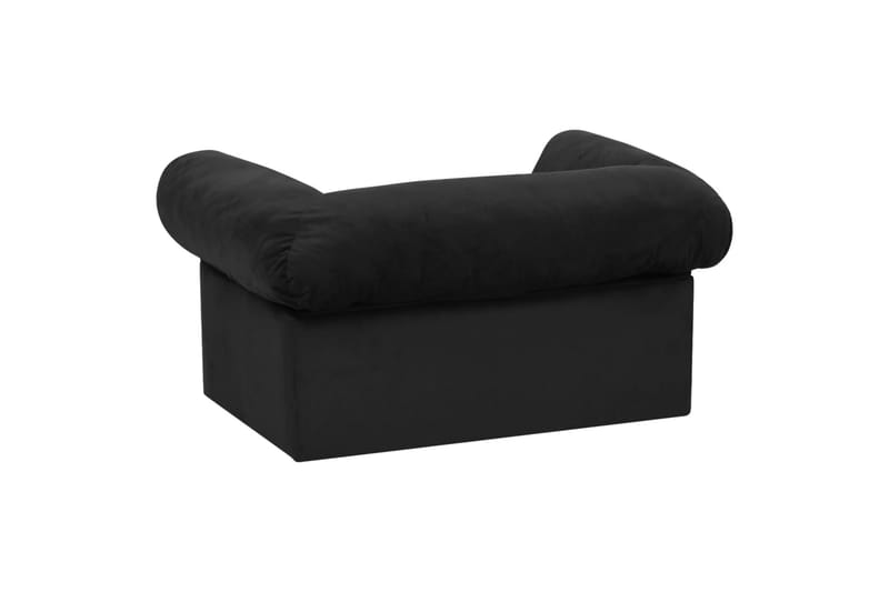Koiran sohva vetolaatikolla musta 75x50x38 cm plyysi - Musta - Urheilu & vapaa-aika - Eläimille - Koira - Koirien kalusteet - Koiran peti & koiran sänky