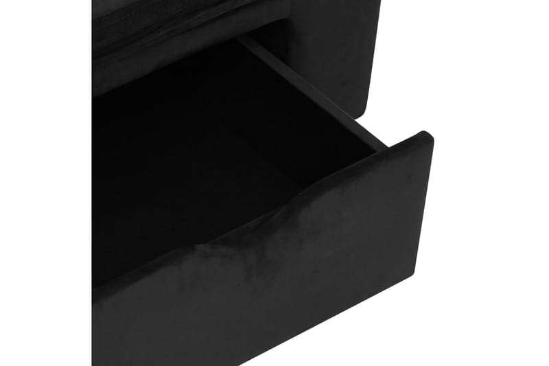 Koiran sohva vetolaatikolla musta 75x50x38 cm plyysi - Musta - Urheilu & vapaa-aika - Eläimille - Koira - Koirien kalusteet - Koiran peti & koiran sänky