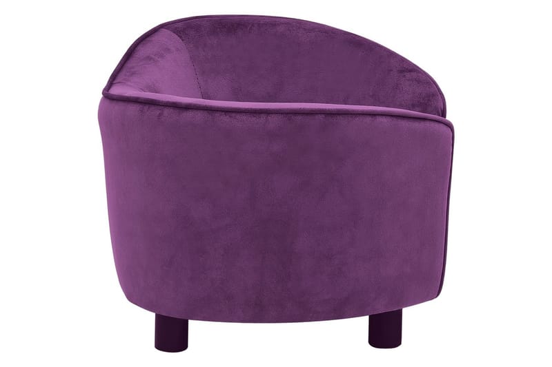 Koiran sohva viininpunainen 69x49x40 cm plyysi - Purppura - Urheilu & vapaa-aika - Eläimille - Koira - Koirien kalusteet - Koiran peti & koiran sänky