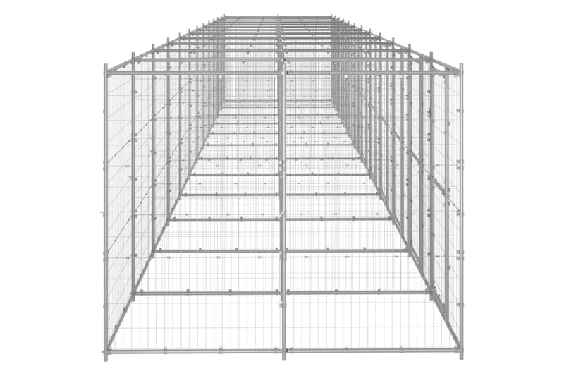 Koiran ulkohäkki galvanoitu teräs 29,04 m² - Urheilu & vapaa-aika - Eläimille - Koira - Koirien kalusteet