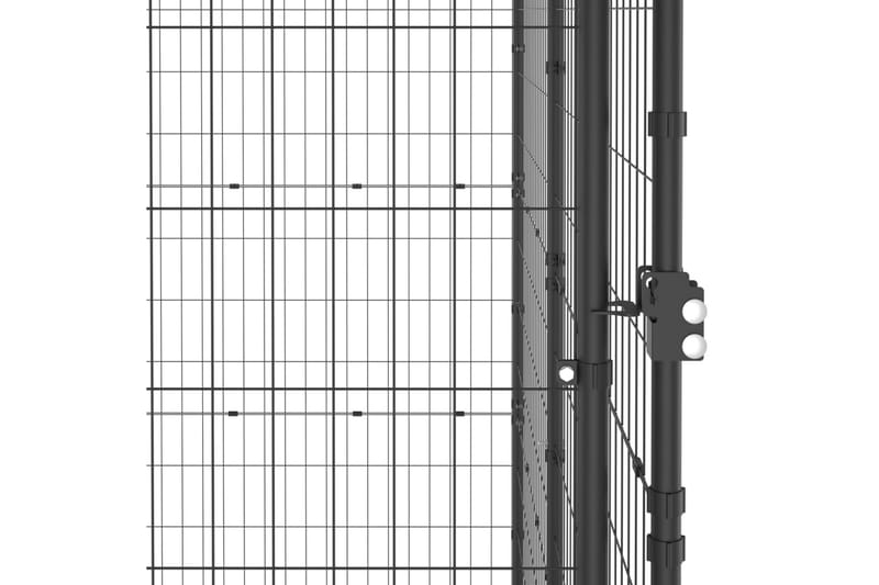 Koiran ulkohäkki teräs 12,1 m² - Urheilu & vapaa-aika - Eläimille - Koira - Koirien kalusteet