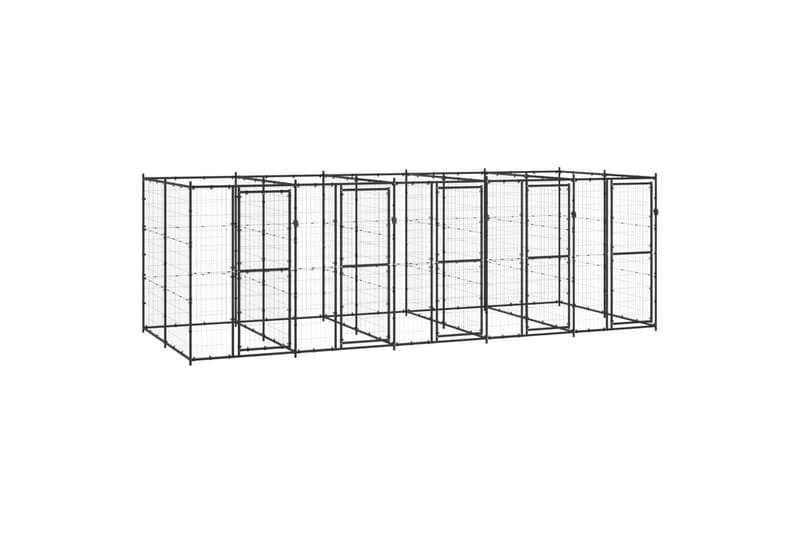 Koiran ulkohäkki teräs 12,1 m² - Urheilu & vapaa-aika - Eläimille - Koira - Koirien kalusteet