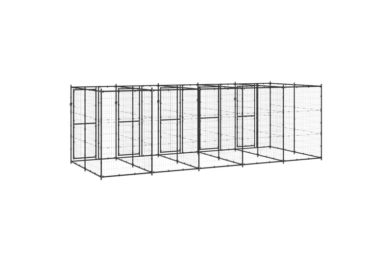 Koiran ulkohäkki teräs 12,1 m² - Urheilu & vapaa-aika - Eläimille - Koira - Koirien kalusteet