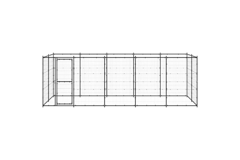 Koiran ulkohäkki teräs 12,1 m² - Koirien kalusteet - Koiraportti & koira-aitaus