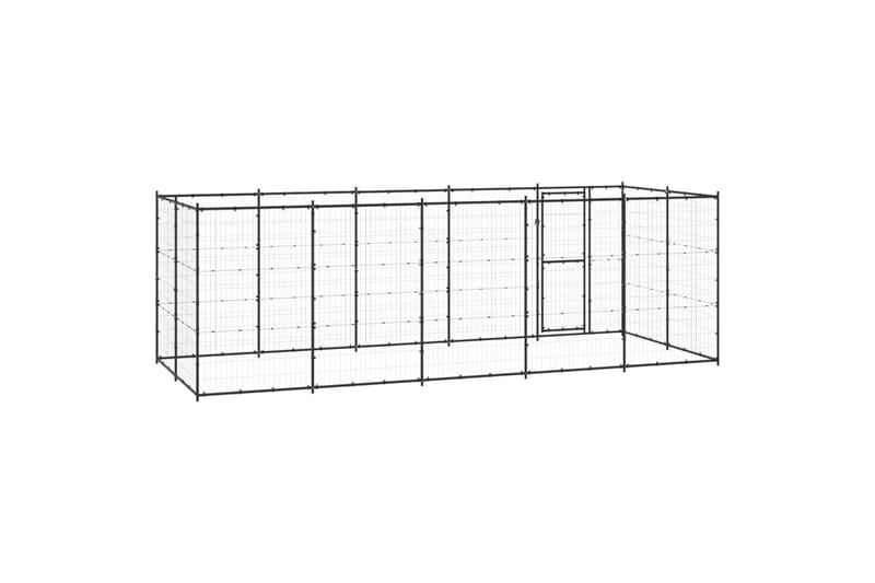 Koiran ulkohäkki teräs 12,1 m² - Urheilu & vapaa-aika - Eläimille - Koira - Koirien kalusteet
