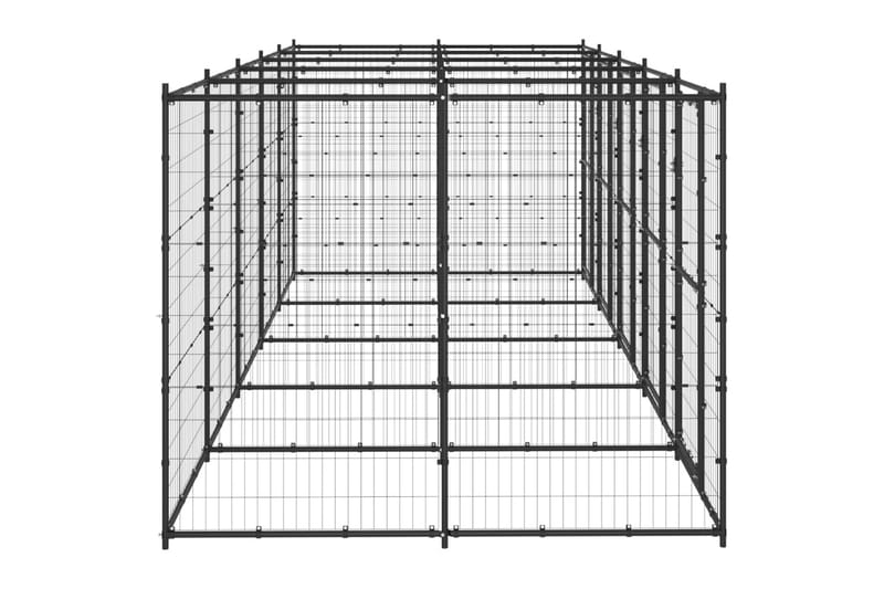 Koiran ulkohäkki teräs 12,1 m² - Urheilu & vapaa-aika - Eläimille - Koira - Koirien kalusteet