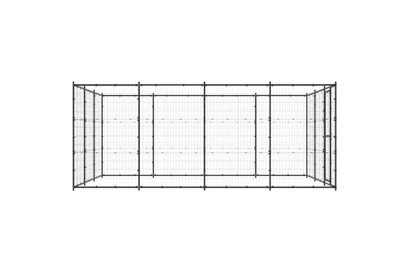 Koiran ulkohäkki teräs 14,52 m² - Koirien kalusteet - Koiraportti & koira-aitaus
