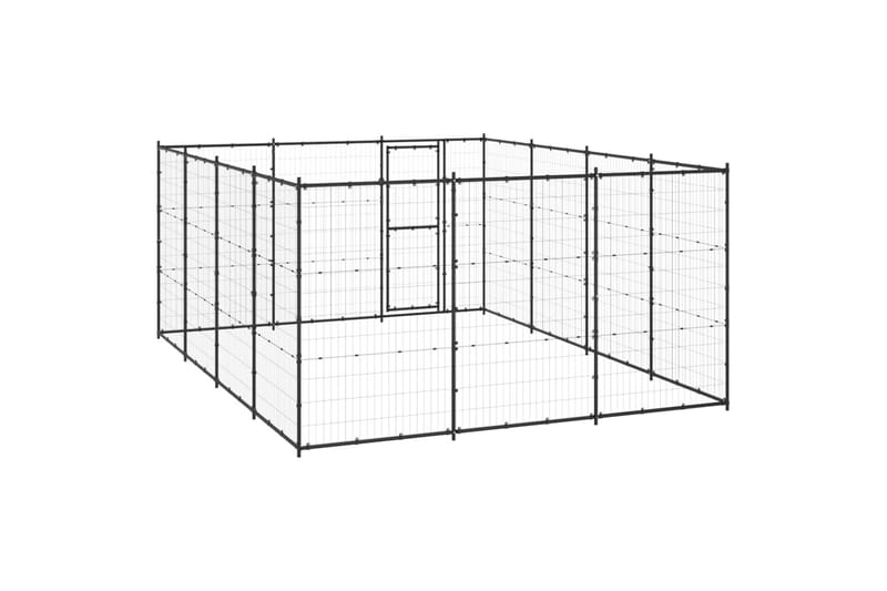Koiran ulkohäkki teräs 14,52 m² - Urheilu & vapaa-aika - Eläimille - Koira - Koirien kalusteet