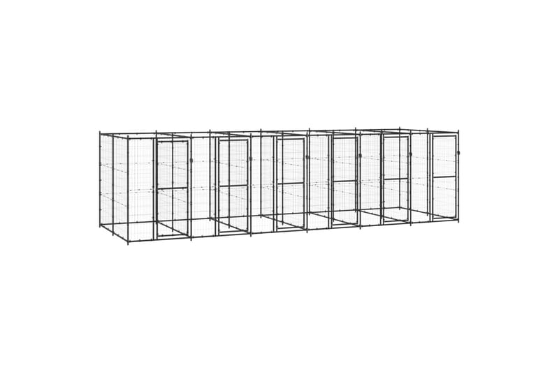 Koiran ulkohäkki teräs 14,52 m² - Urheilu & vapaa-aika - Eläimille - Koira - Koirien kalusteet