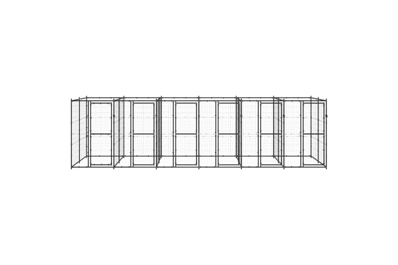 Koiran ulkohäkki teräs 14,52 m² - Koirien kalusteet - Koiraportti & koira-aitaus