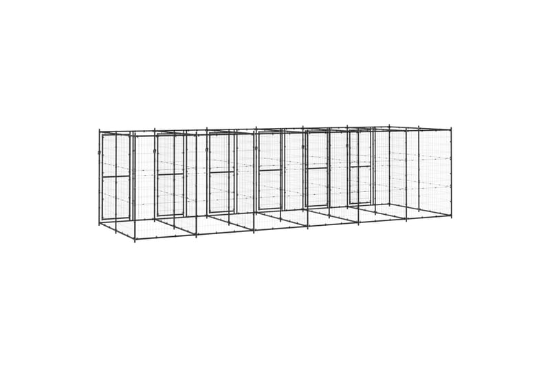Koiran ulkohäkki teräs 14,52 m² - Urheilu & vapaa-aika - Eläimille - Koira - Koirien kalusteet