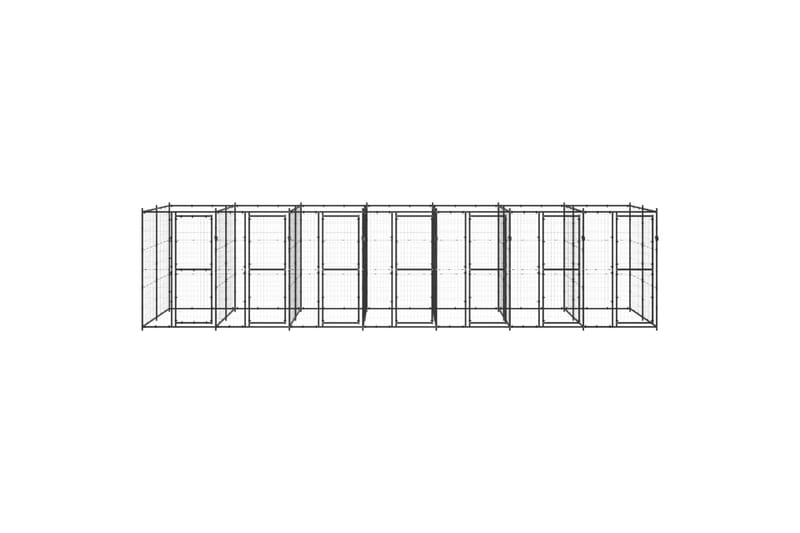 Koiran ulkohäkki teräs 16,94 m² - Koirien kalusteet - Koiraportti & koira-aitaus