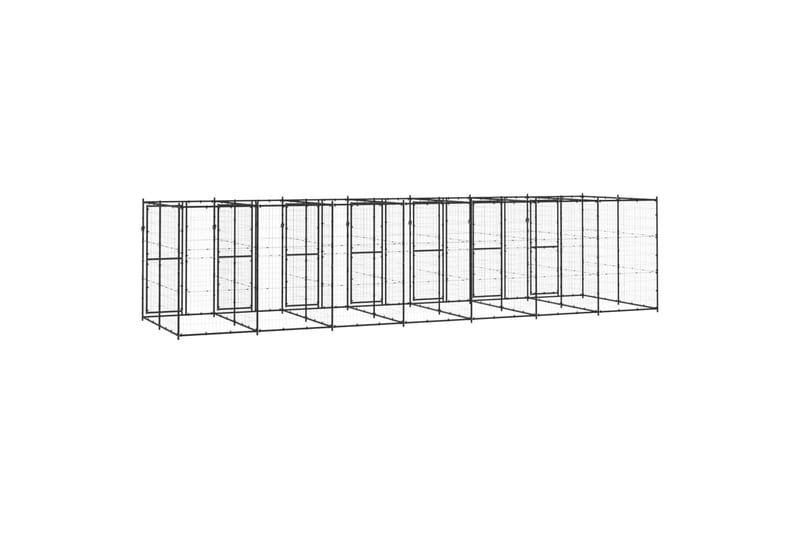 Koiran ulkohäkki teräs 16,94 m² - Urheilu & vapaa-aika - Eläimille - Koira - Koirien kalusteet