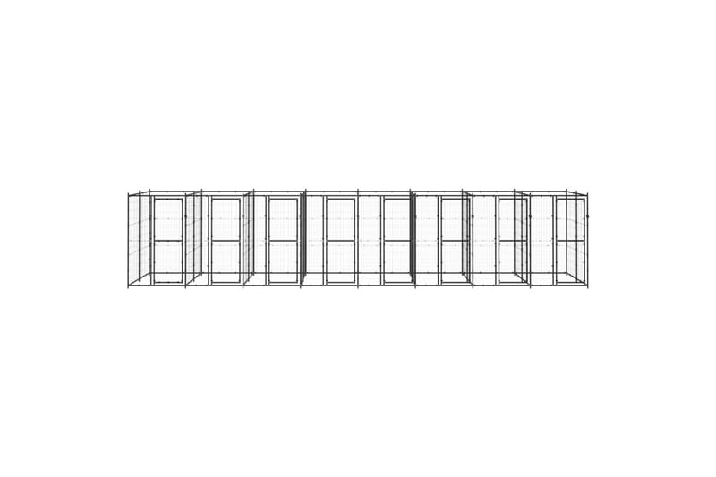 Koiran ulkohäkki teräs 19,36 m² - Urheilu & vapaa-aika - Eläimille - Koira - Koirien kalusteet